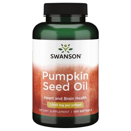 SWANSON Pumpkin seed oil 100mg, 100sqels. - Olej z pestek dyni