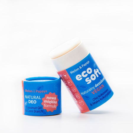 EcoSoft, Naturalny dezodorant damski w sztyfcie, Summer Wind, ZERO WASTE, 50 ml