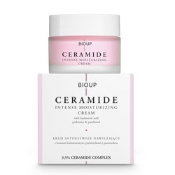 Bioup Krem intensywnie nawilżający z ceramidami, elastyczność, wygładzenie skóry 50ml