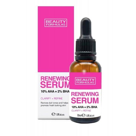 BEAUTY FORMULAS Odnawiające Serum do twarzy - 10% AHA+2% BHA 30ml
