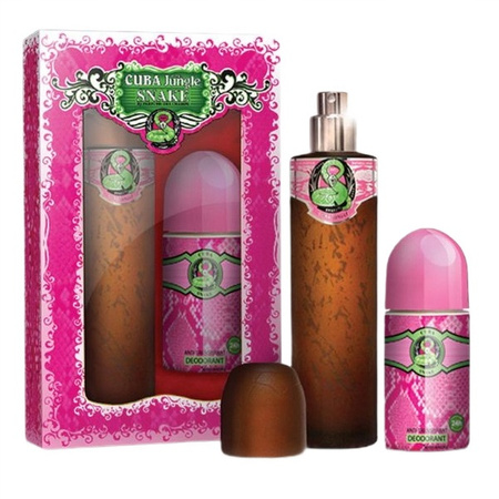 Cuba Jungle Snake zestaw woda perfumowana spray 100ml + dezodorant roll-on 50ml