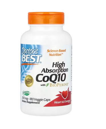 Koenzym Q10 100 mg i Piperyna BioPerine - Vegan (180 kaps.)