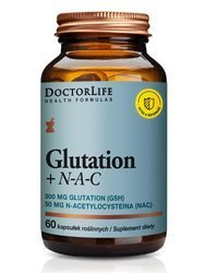 Doctor Life Glutation + N-A-C suplement diety wspomagający wątrobę 60 kapsułek