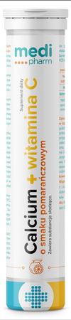 medi pharm Calcium z Wit.C orange 20 tabl.