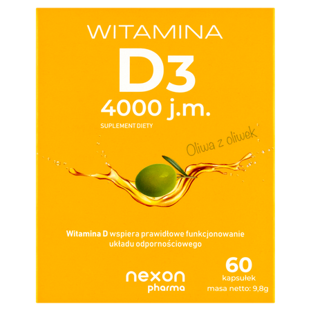Nexon Witamina D3 4000 J.M. 60 kaps.