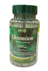 Holland & Barrett Chromium Picolinate 200 mcg Chrom 250 tabl.