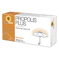 Propolis Plus Wspomaga odporność. 64 kapsułki