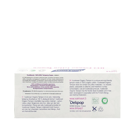 Vuokkoset, BIO, Tampony SUPER, 16 szt.