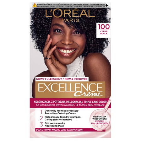 Excellence Creme farba do włosów 100 Czerń