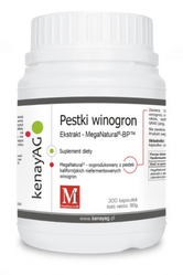 KENAY Ekstrakt z pestek winogron MegaNatural®-BP™ na wsparcie układu sercowo-naczyniowego i ochrony antyoksydacyjnej 300 kaps.