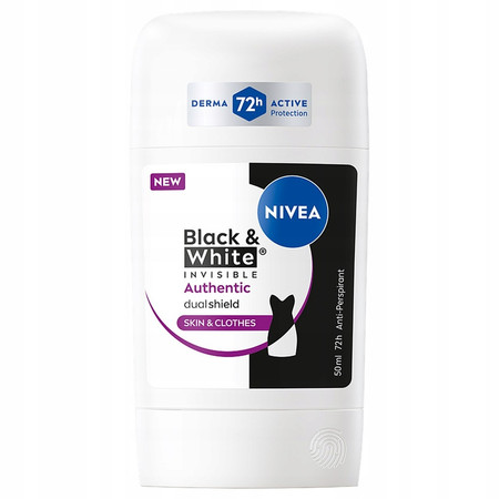 Black&White Invisible Authentic antyperspirant w sztyfcie 50ml