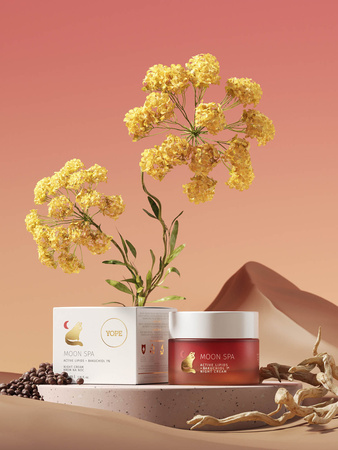 Yope - Moon Spa krem do twarzy na noc Aktywne Lipidy + Bakuchiol 1% 50ml