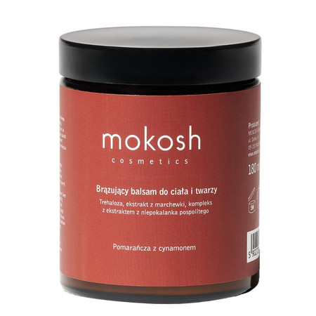 Mokosh − Pomarańcza z cynamonem, brązujący balsam do ciała i twarzy − 180 ml