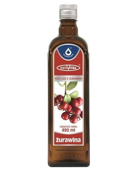 Żurawina 100% sok z owoców 490 ml