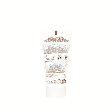 Alphanova Sun Bio, Krem przeciwsłoneczny, hipoalergiczny, wodoodporny, filtr SPF50, 50g