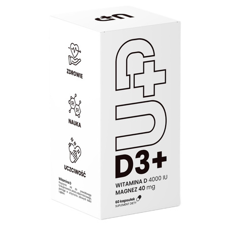 UP Health Witmina D3+ suplement diety  60 kaps.