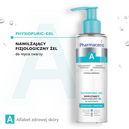 Pharmaceris A Physiopuric-Gel nawilżający fizjologiczny żel do mycia twarzy 190 ml