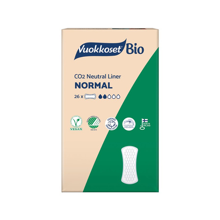 Vuokkoset − 100% BIO Wkładki higieniczne Normal − 26 sztuk
