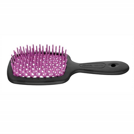 Small Superbrush mała szczotka do rozczesywania włosów Czarno-Fuksjowa
