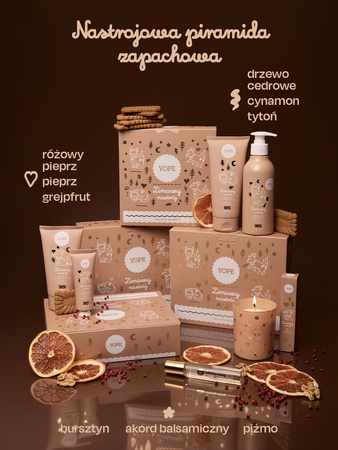 Yope Xmas Zestaw Zimowy Nastrój Blasam do ciała 150ml+Żel pod prysznic 200ml+Krem do rąk 50ml