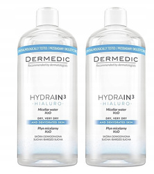 Dermedic HYDRAIN DUOPACK płyn micelarny 500 ml + 500 ml za 50% ceny