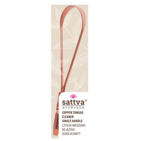 Sattva Miedziany czyścik do języka Single hand