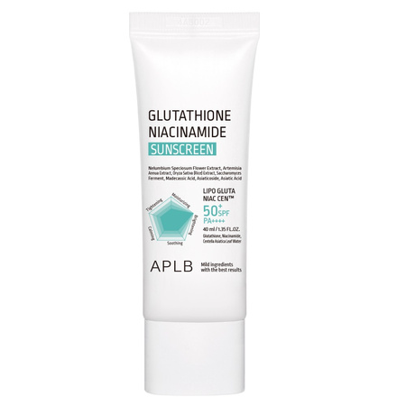 Glutathione Niacinamide Sunscreen rozjaśniający krem do twarzy z filtrem 40ml