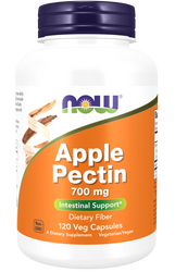 NOW FOODS Apple pectin - Pektyna jabłkowa 700 mg (120 kaps.)
