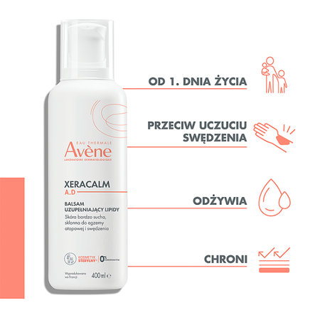 Avène XeraCalm A.D Balsam uzupełniający lipidy 400 ml