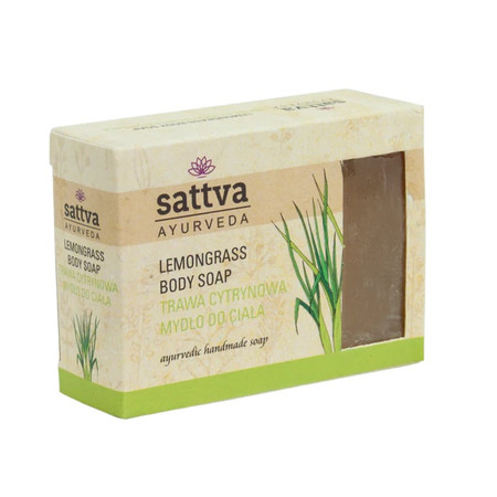 Sattva Mydło w  kostce do ciala trawa cytrynowa 125 g 