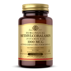 Solgar Sublingual Methylcobalamin 1000 mcg - 60 tabl.