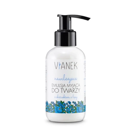 Vianek, Nawilżająca emulsja myjąca do twarzy, 150 ml 