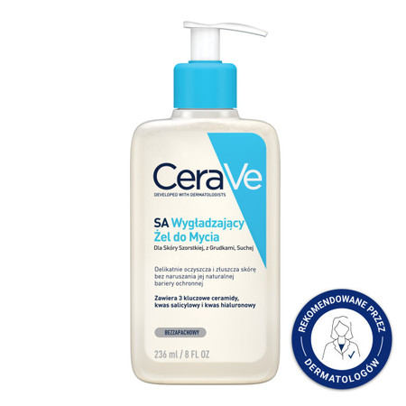 CeraVe SA żel wygładzający do mycia twarzy 236 ml