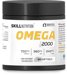Skill Nutrition Omega 2000 kwasy tłuszczowe EPA i DHA 60 kaps.