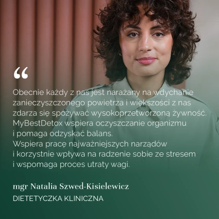 MyBestDetox Suplement dla osób chcących oczyścić organizm z toksyn 90 kaps