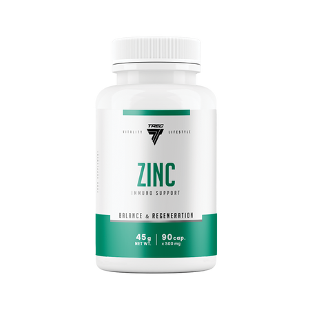 Trec Vitality Zinc Cynk dla zdrowia i odporności 500mg - 90 kaps.