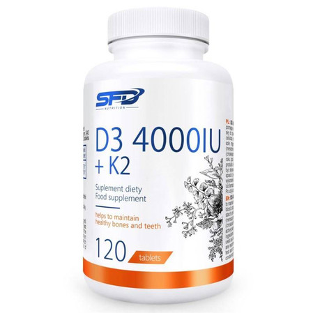 SFD Witamina D3 4000 IU + K2 na wsparcie odporności 120 tabl.