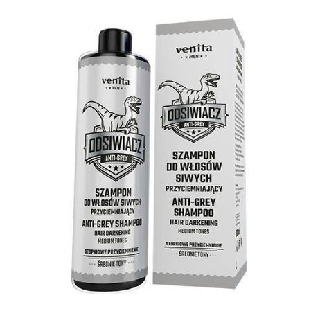 Men szampon do włosów siwych przyciemniający Średnie Tony 200ml