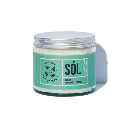 Cztery Szpaki, Sól do kąpieli Grejpfrut i Jałowiec, 320g