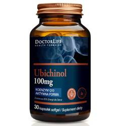 DoctorLife Ubichinol koenzym Q10 aktywna forma 100mg suplement diety 30 kaps.