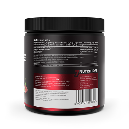 7Nutrition Creatine Monohydrate 300g Wild Strawberry