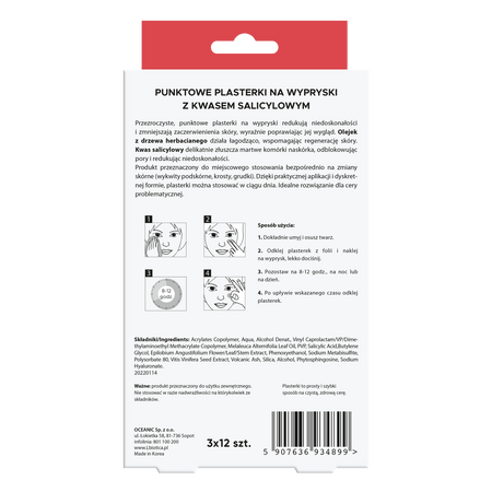 L'biotica Punktowe plasterki na wypryski 36 szt.