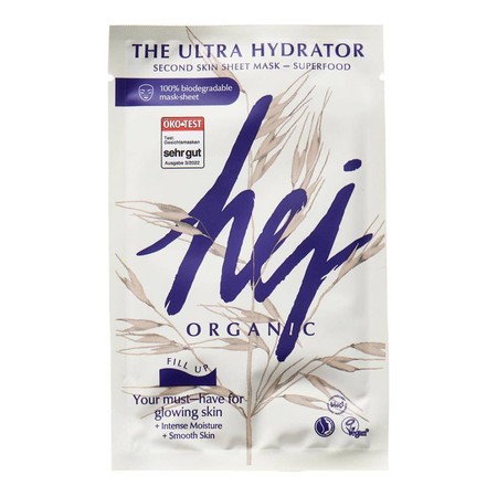 Hej Organic, Maseczka ultranawilżająca, 1szt.