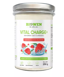 Biowen Elektrolity Vital Charge+ proszek 250 g smak malina