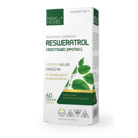 Medica Herbs Resweratrol Rdestowiec japoński na wsparcie układu krążenia 60 kaps.