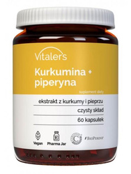 Vitaler's Kurkumina 500mg + Piperyna 5mg 60 kaps.
