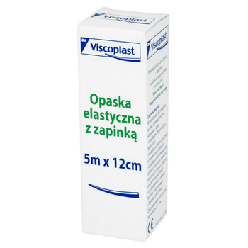 Viscoplast opaska elastyczna uciskowa 5 m x 12 cm 1 sztuka