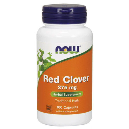 Now Foods Red Clever Koniczynka czerwona 375 mg - 100 kaps.