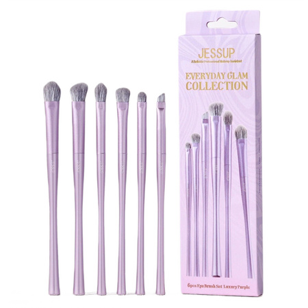 Luxury Purple Eye Brush Set zestaw pędzli do makijażu oczu T516 6szt.