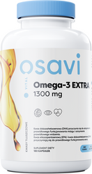 OSAVI Omega-3 Extra, 650 mg - smak cytrynowy 180 kaps.